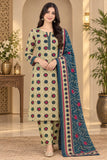 Printed Khaddar 3-Piece Suit -14
