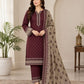 Printed Khaddar 3-Piece Suit -`13