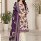 Printed Khaddar 3-Piece Suit -12