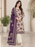 Printed Khaddar 3-Piece Suit -12