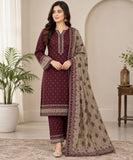Printed Khaddar 3-Piece Suit -`13