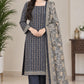 Printed Khaddar 3-Piece Suit -10