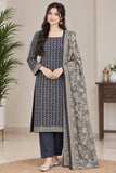 Printed Khaddar 3-Piece Suit -10