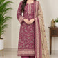 Printed Khaddar 3-Piece Suit -9