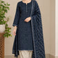 Printed Khaddar 3-Piece Suit -6