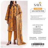 Premium Printed Khaddar 3-Piece Suit –Mustard -5